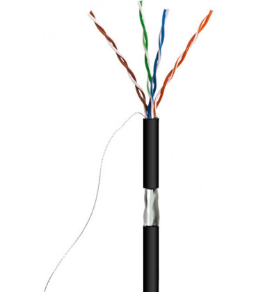 Cable RJ45 FTP cat5e rígido exterior 305m